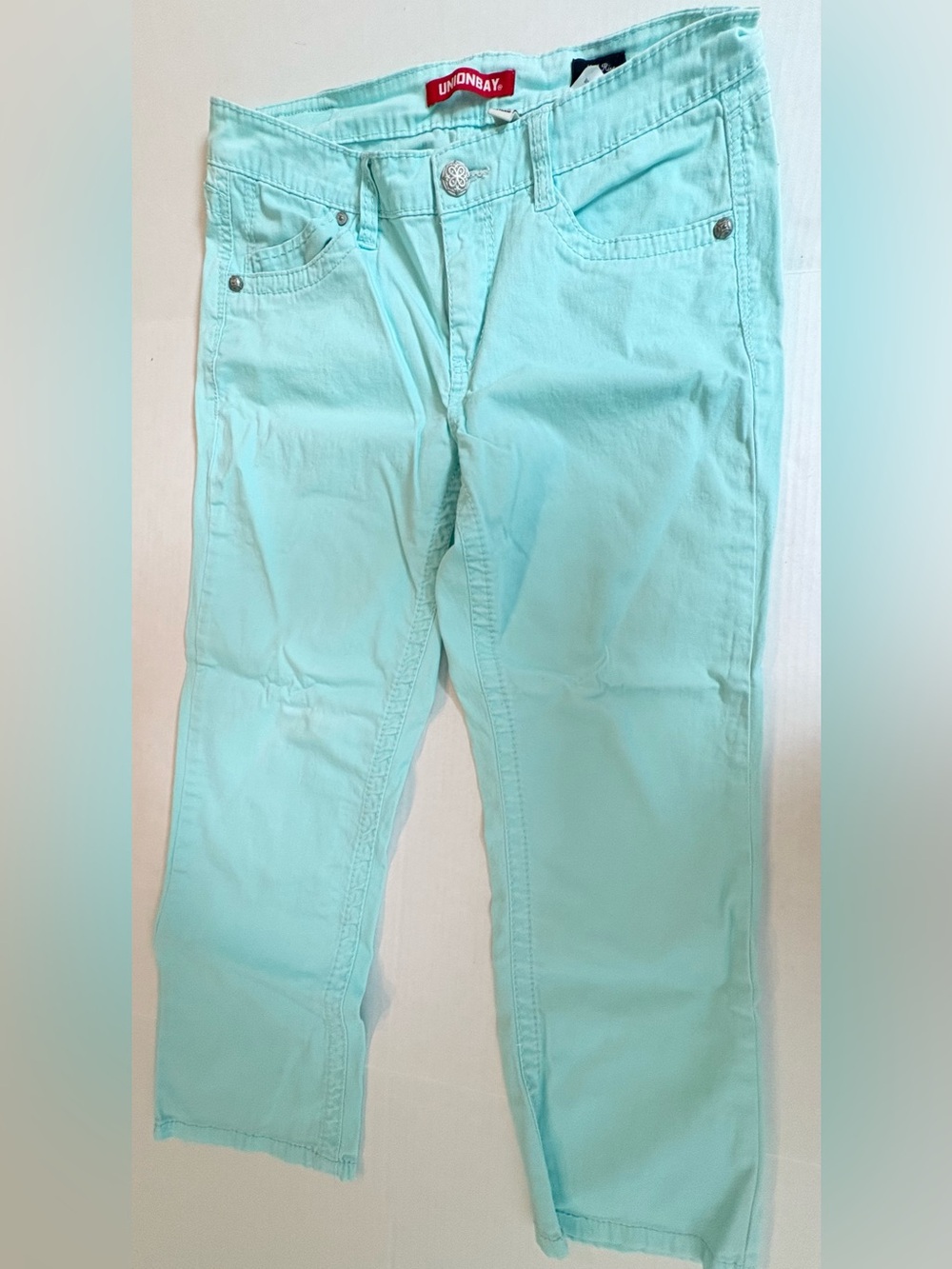 UNIONBAY Mint Green Cropped Jeans